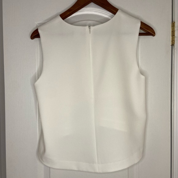 Club Monaco White Crepe Top - Picture 2 of 3